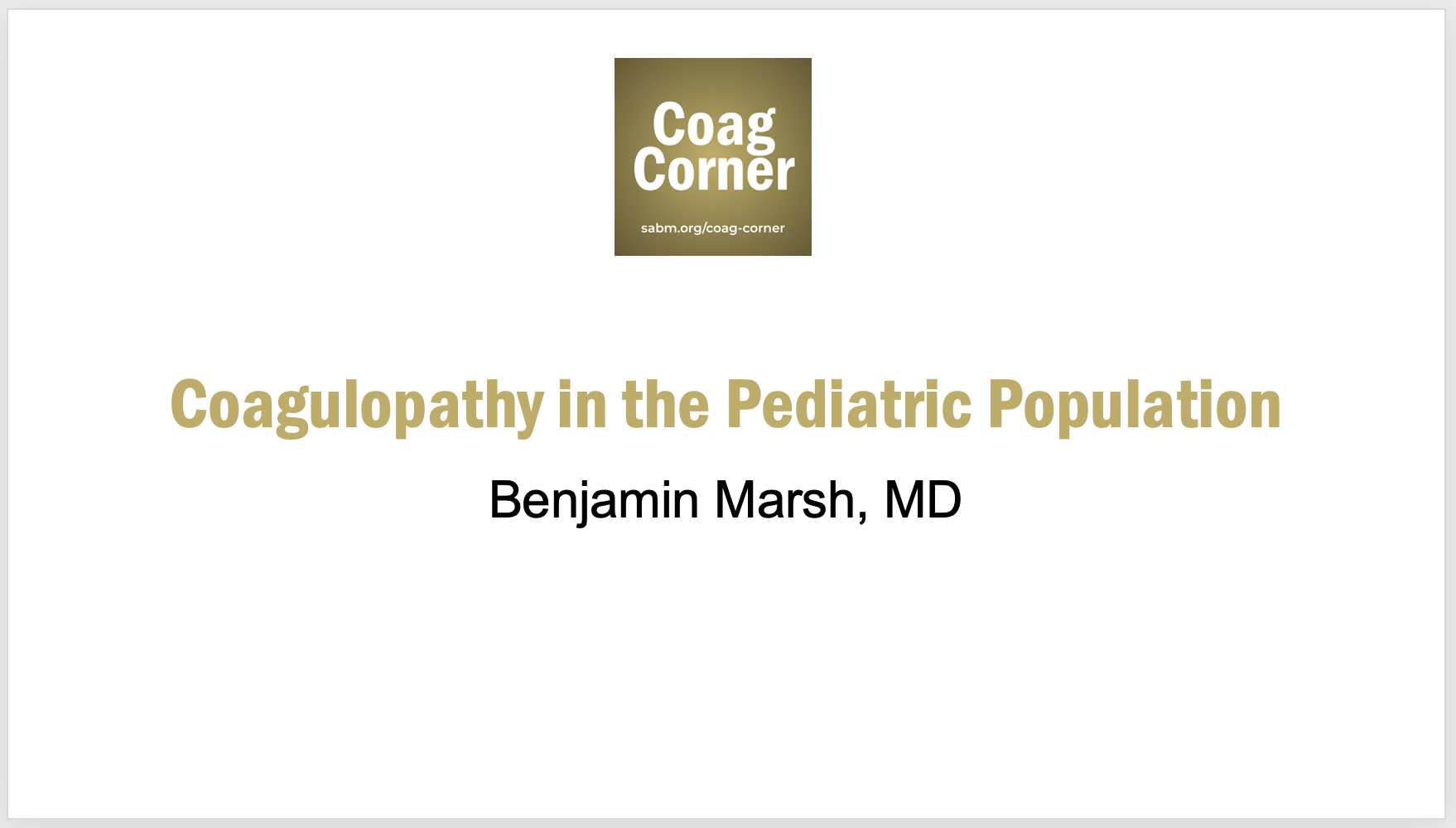 Pediatrics